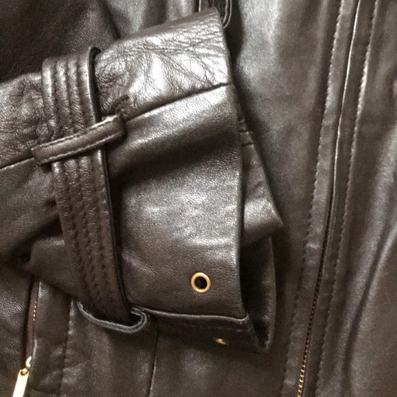 Arden B dark brown leather  jacket XS - Picture 5 of 6